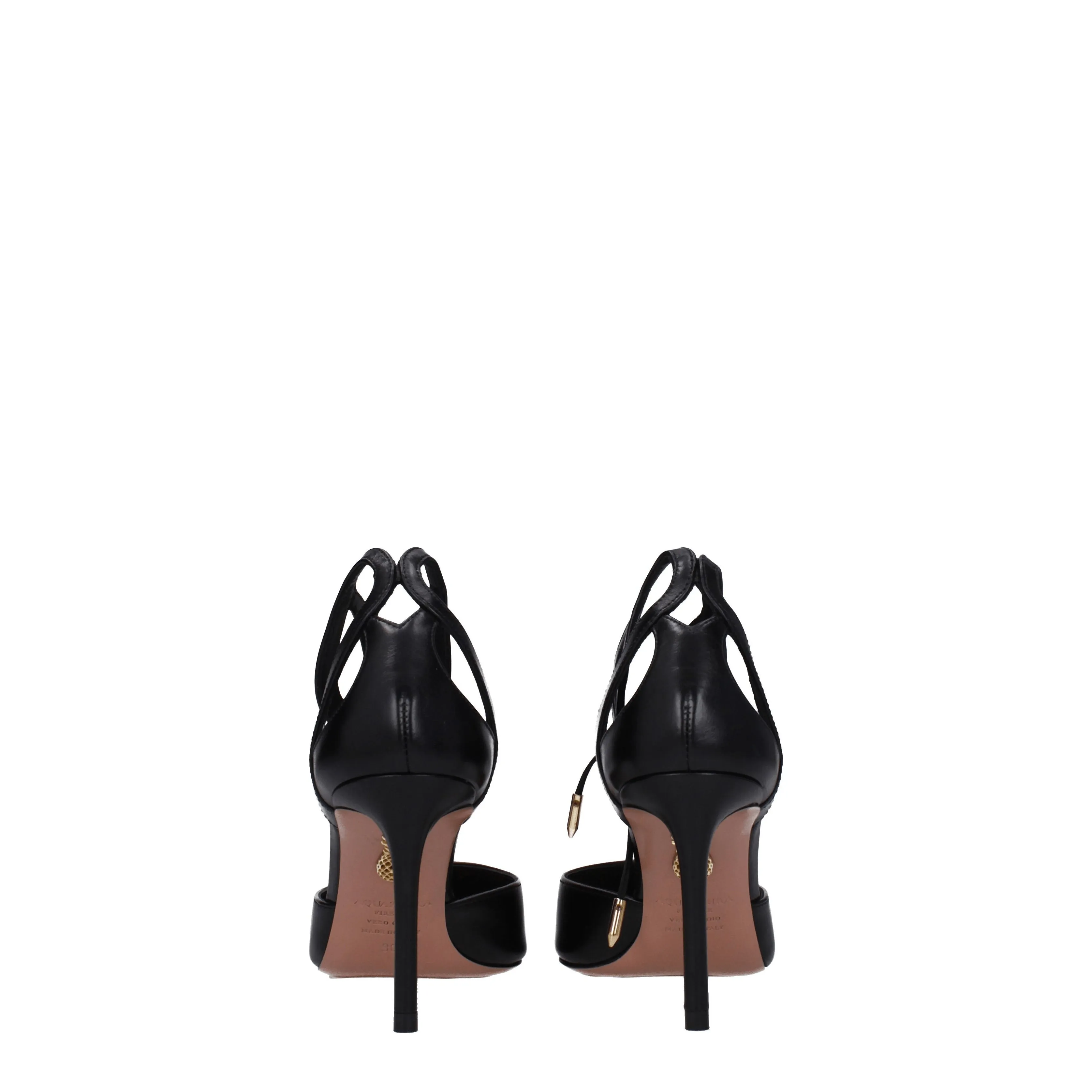 Aquazzura Sandali Tessa Donna Pelle Nero