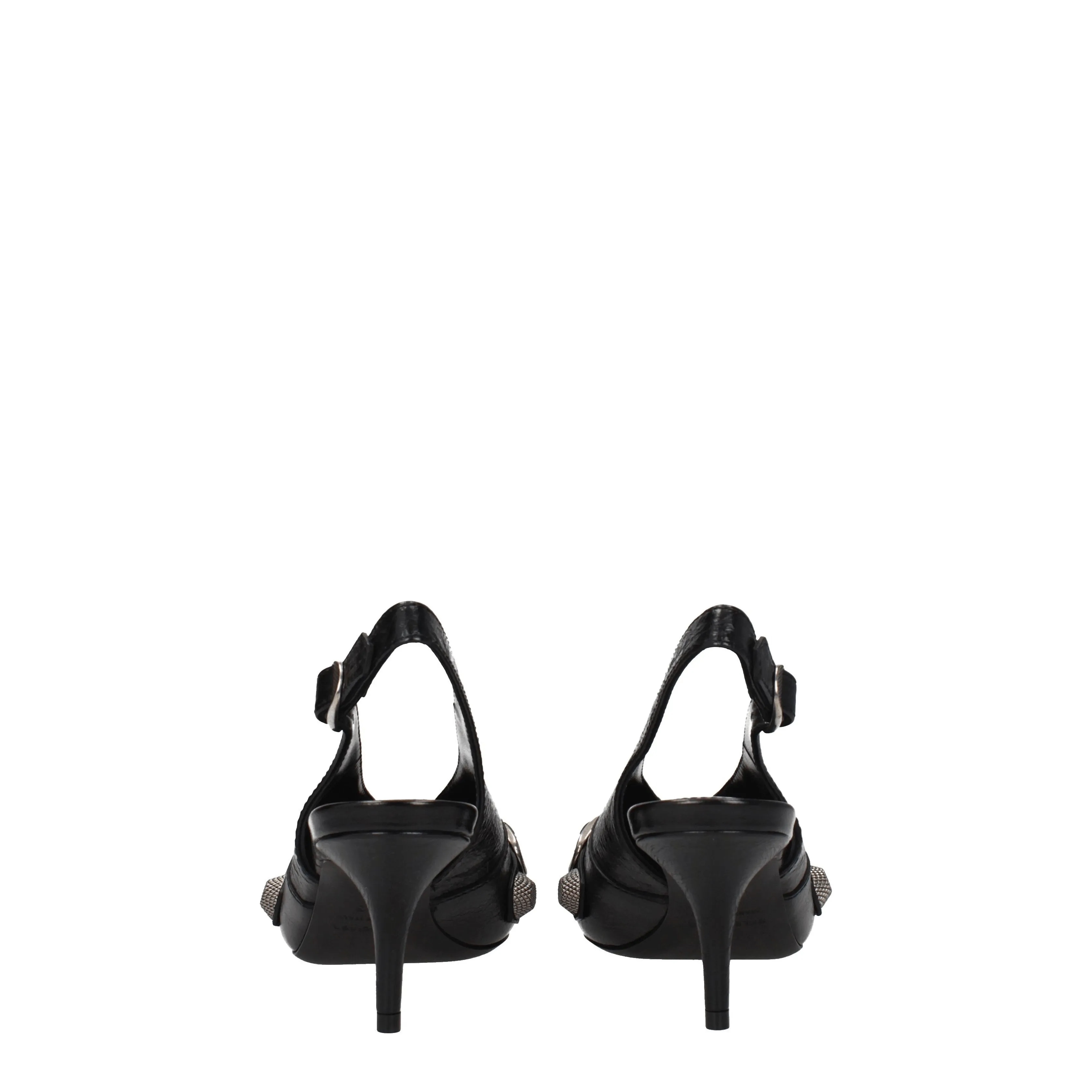 Balenciaga Sandali Cagole Donna Pelle Nero