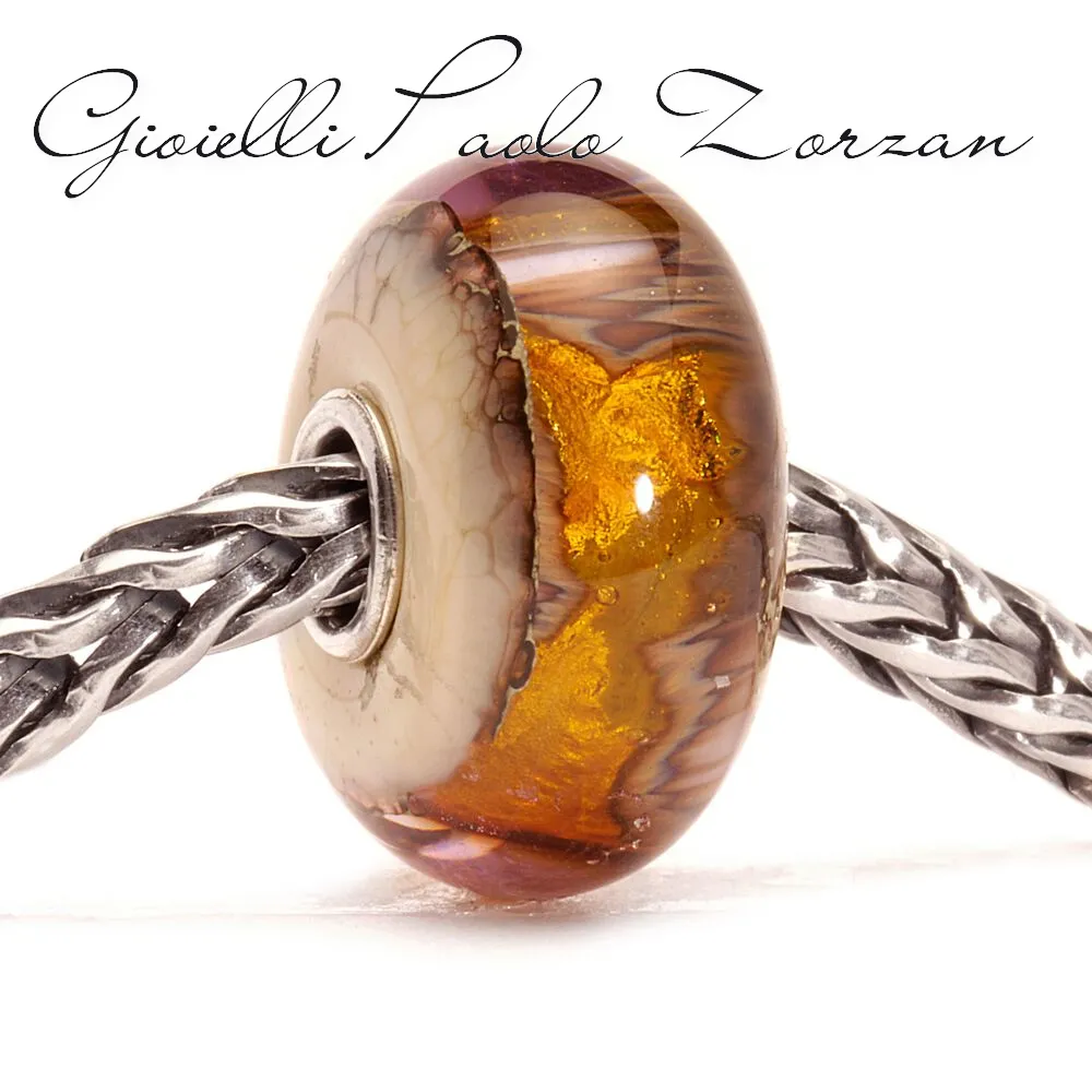 Beads Trollbeads in Argento e Vetro  Grotta Oro  TGLBE-20047