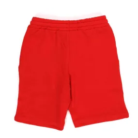 Bermuda In Felpa Rosso Bambino E Teen