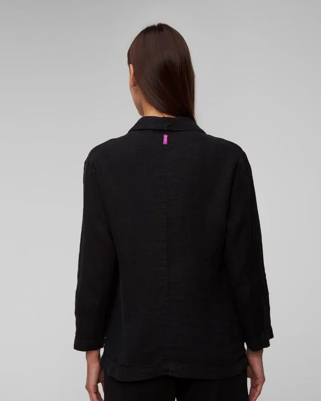 Blazer nero in lino da donna Deha