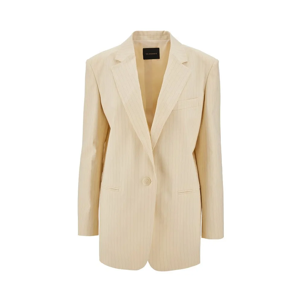 Blazer oversize gessato 'Guia'