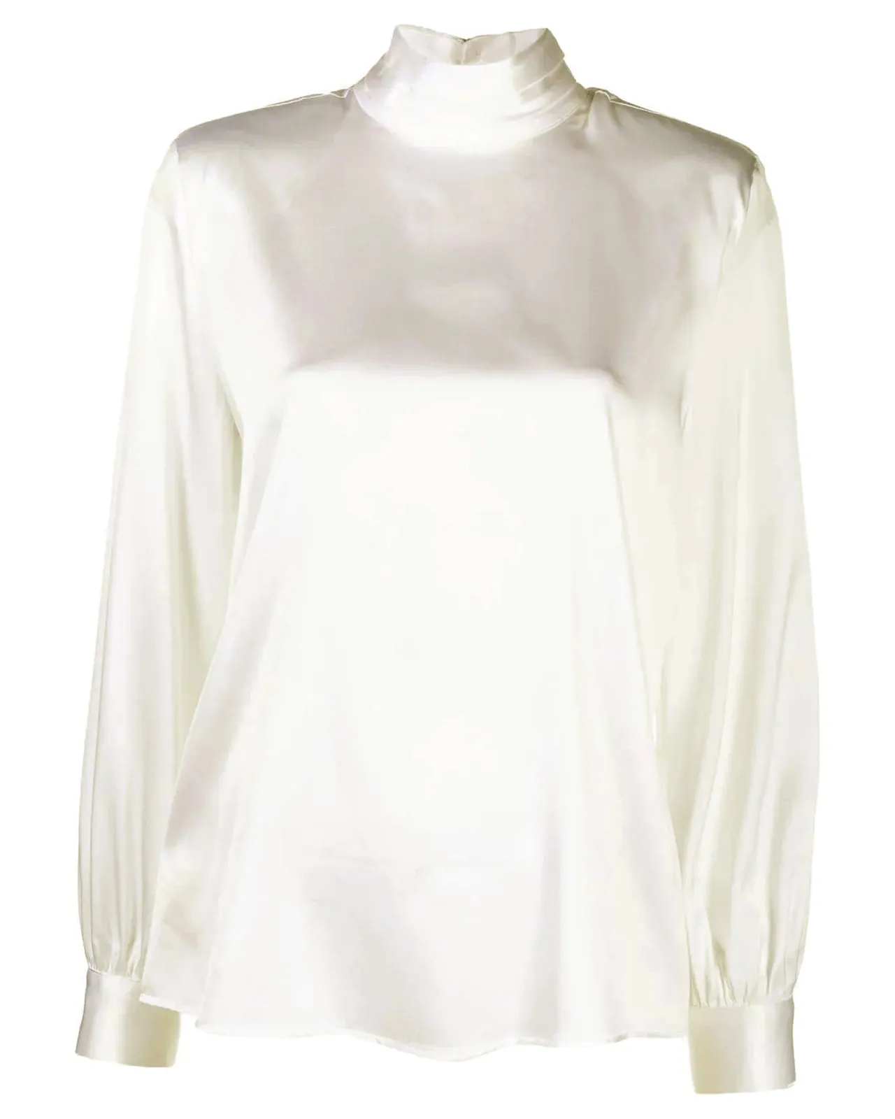 Blusa Babi satin bianca