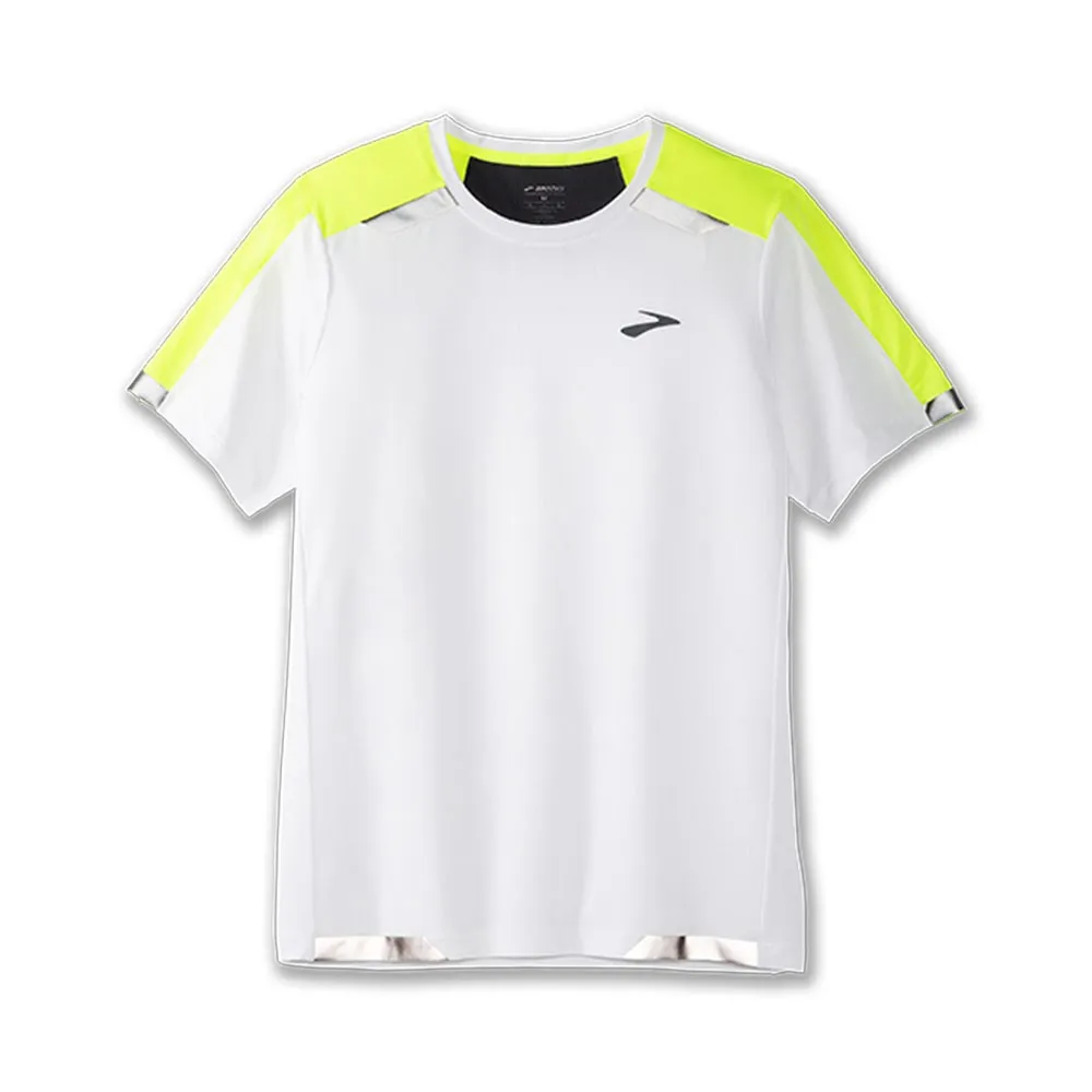 Brooks Maglia Running Run Visible Bianco Uomo