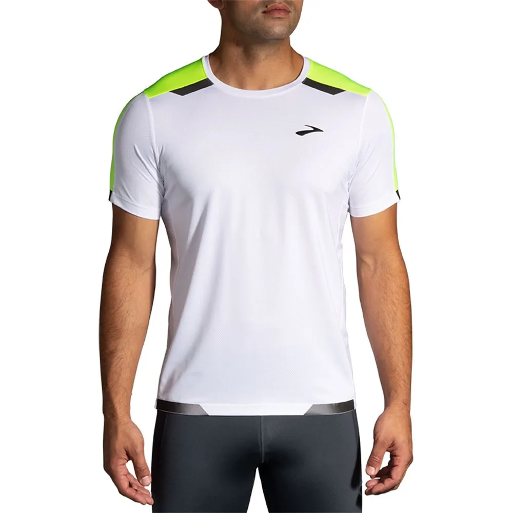 Brooks Maglia Running Run Visible Bianco Uomo