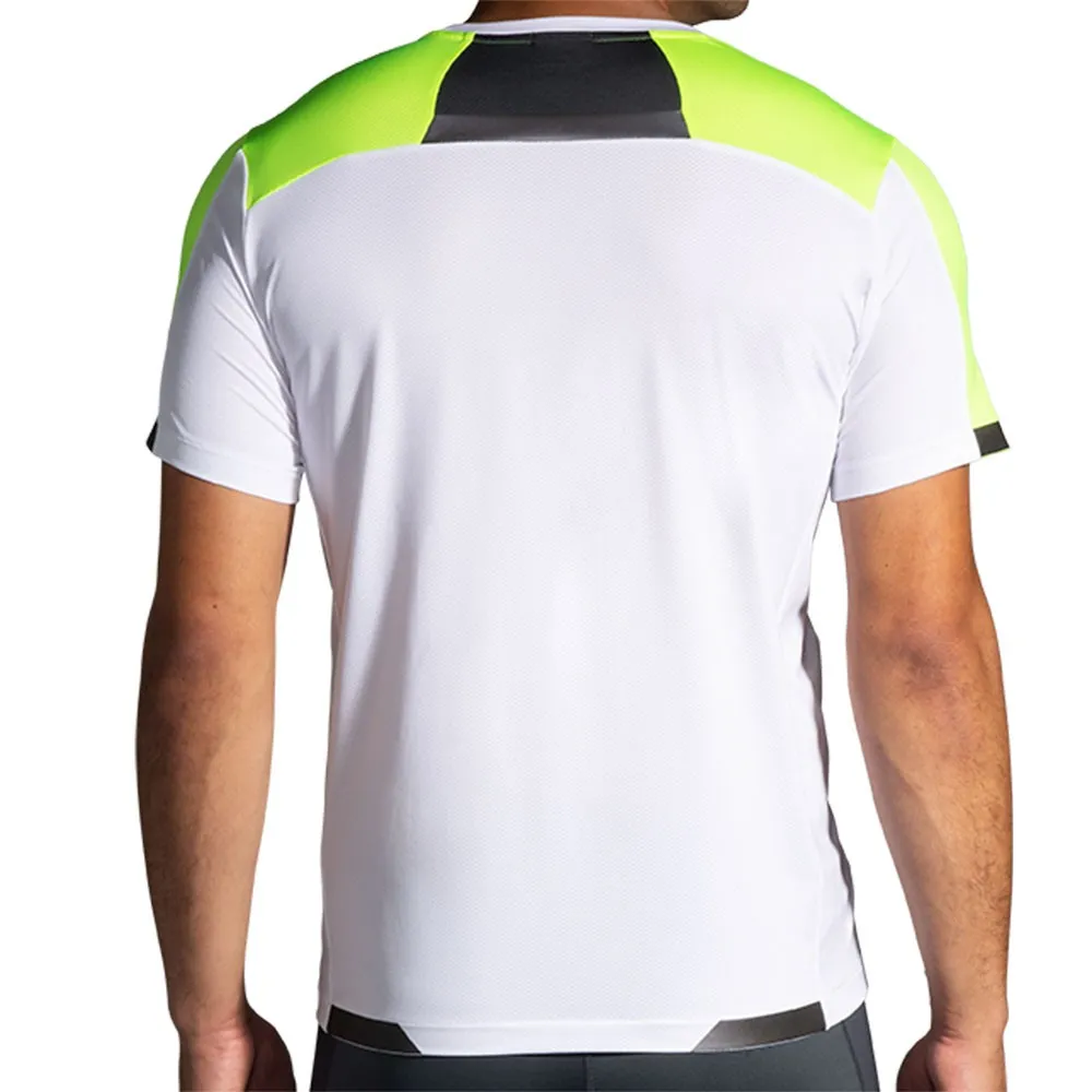 Brooks Maglia Running Run Visible Bianco Uomo