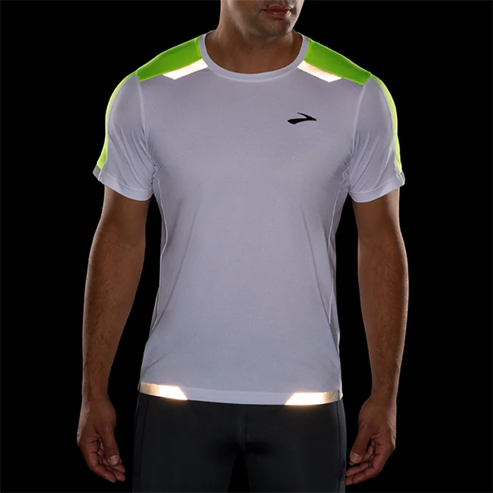 Brooks Maglia Running Run Visible Bianco Uomo