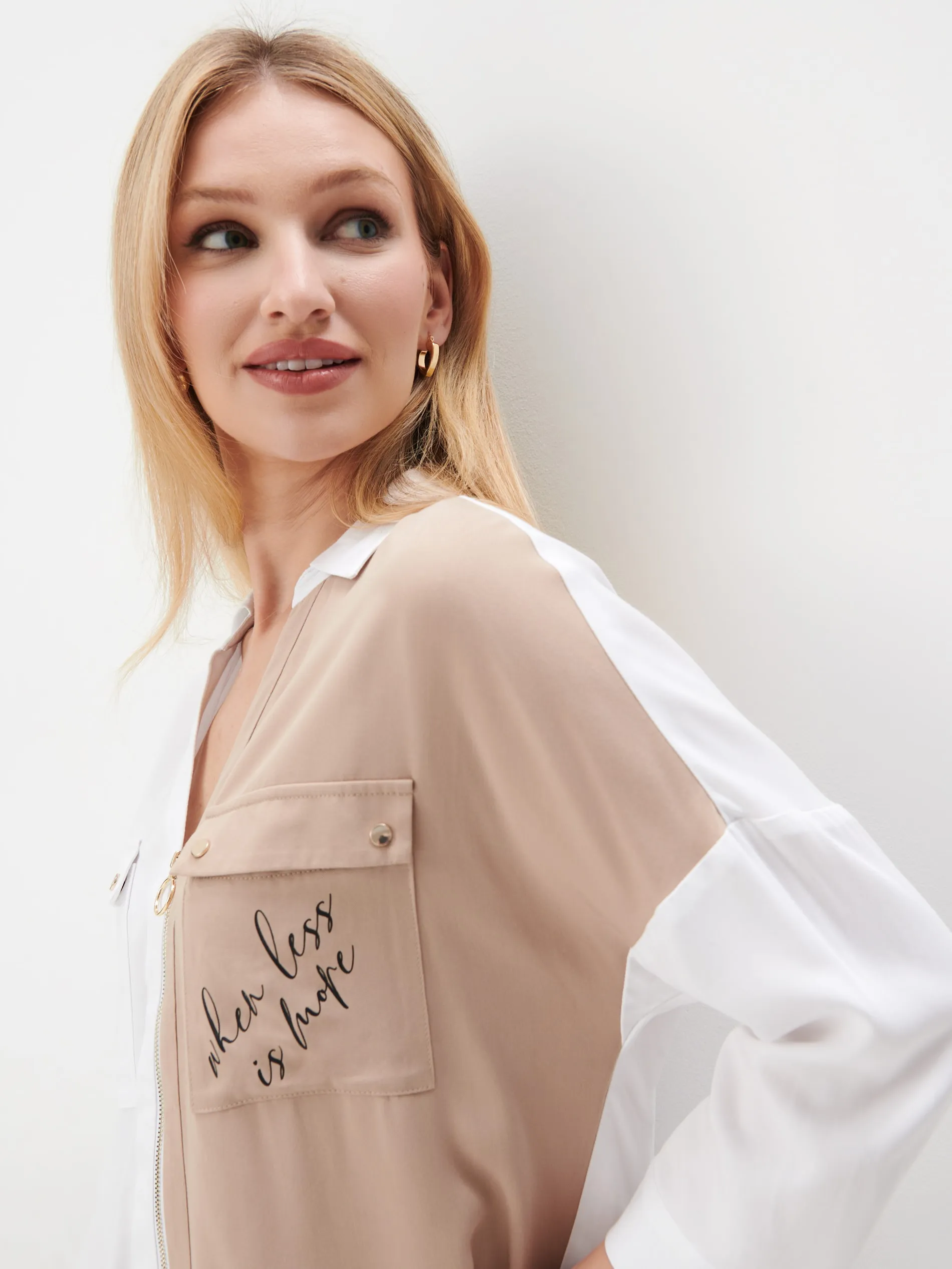 Camicia bicolore