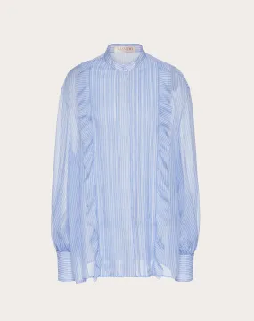 CAMICIA IN CHIFFON CLASSIC STRIPES