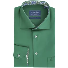 Camicia Ledub modern fit verde medio