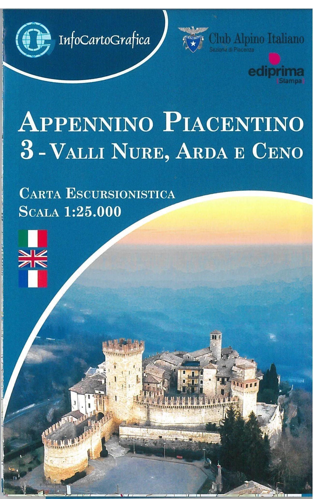 Cartina Appennino Piacentino 3 – Valli Nure, Arda e Ceno – Infocartografica