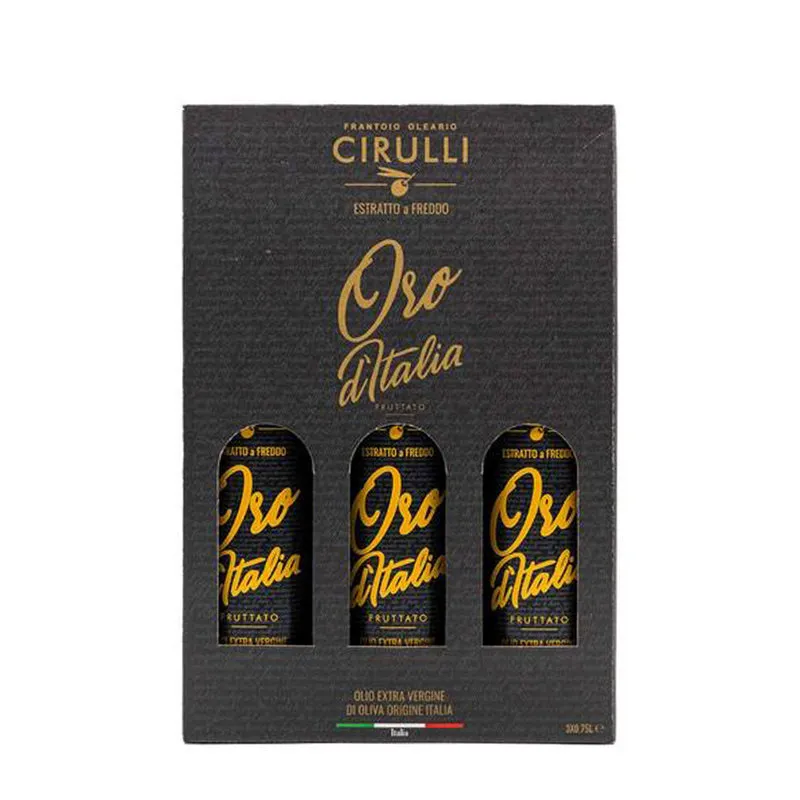 Cirulli Valigetta Regalo con 3 bottiglie - Olio EVO 75 cl