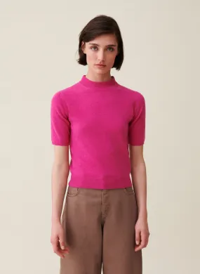  CLAUDIE PIERLOT   Maglione a maniche corte in lana | Rosa