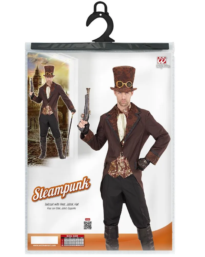 Costume Carnevale Uomo Steampunk Fantascientifico PS 26314