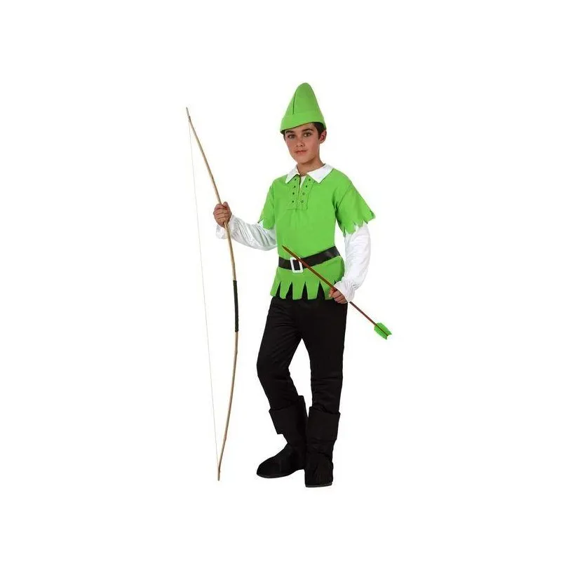 Costume Peter Pan bambino Robin hood taglia 5/6 anni arciere