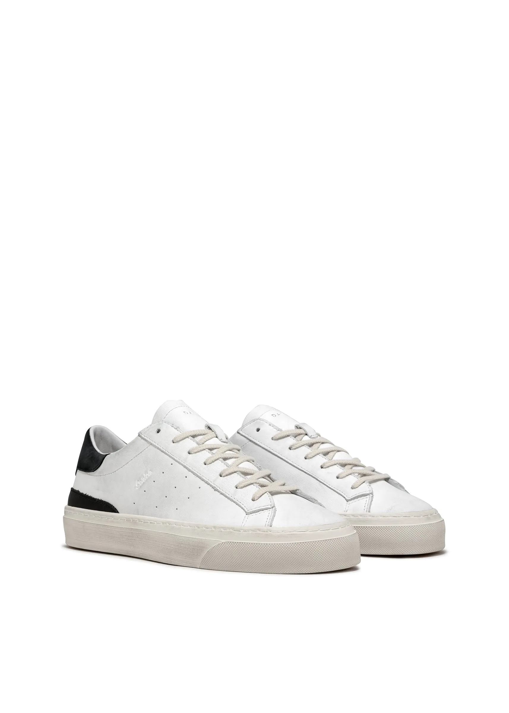 DATE Leather Sneaker / White