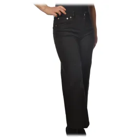 Dondup - Jeans Cinque Tasche a Palazzo - Nero - Pantalone - Luxury Exclusive Collection