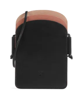  DuDu Bags Minorca Borsetta porta cellulare pelle di vitello finemente grana nero  
