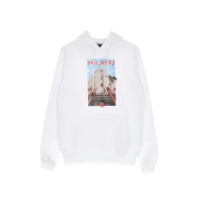 felpa cappuccio uomo milano hoodie WHITE