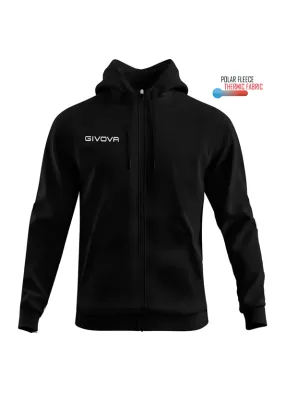 FELPA GIVOVA 500 FULL ZIP POLARFLEECE NERA