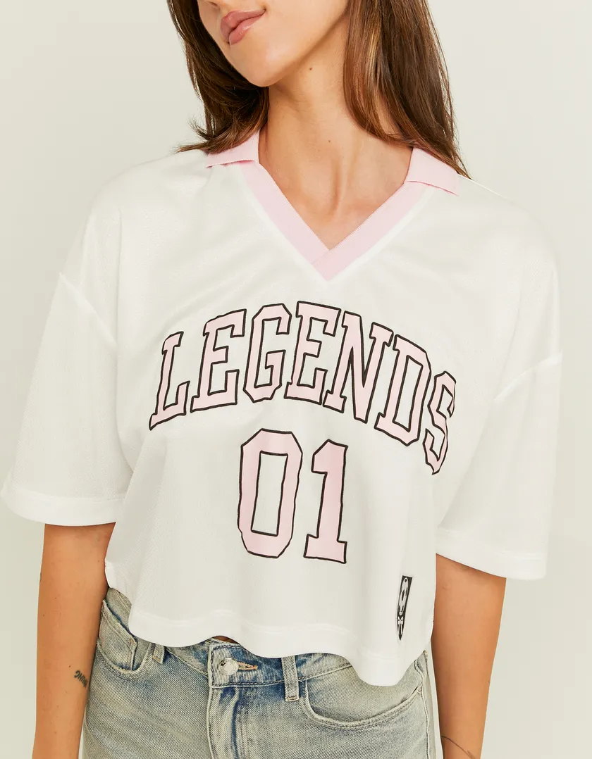 Football T-shirt Bianca  