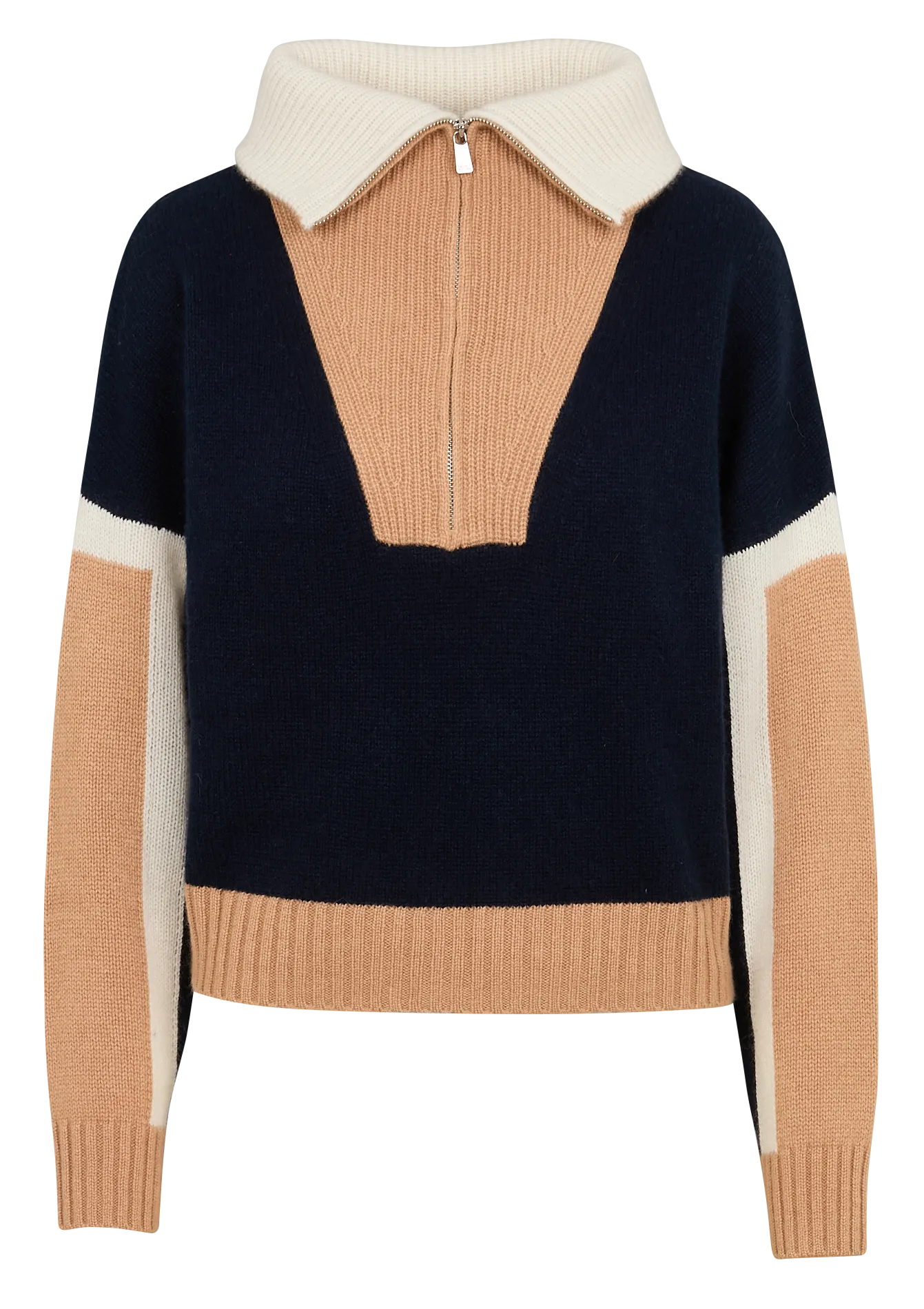  FROM FUTURE   Maglione tricolore in cashmere | Blu