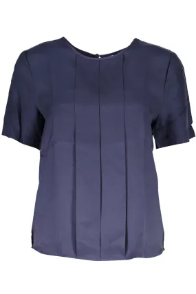 Gant blusa blu plissettato   