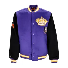 giubbotto college uomo nhl team legacy varsity jacket loskin PURPLE/BLACK