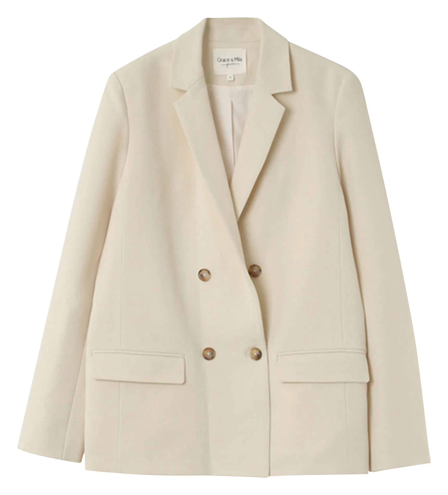  GRACE ET MILA   NOIX - Blazer dritto a doppiopetto | Beige