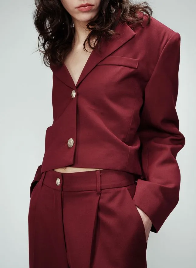  GRACE ET MILA   OTTO - Blazer dritto con revers | Rosso