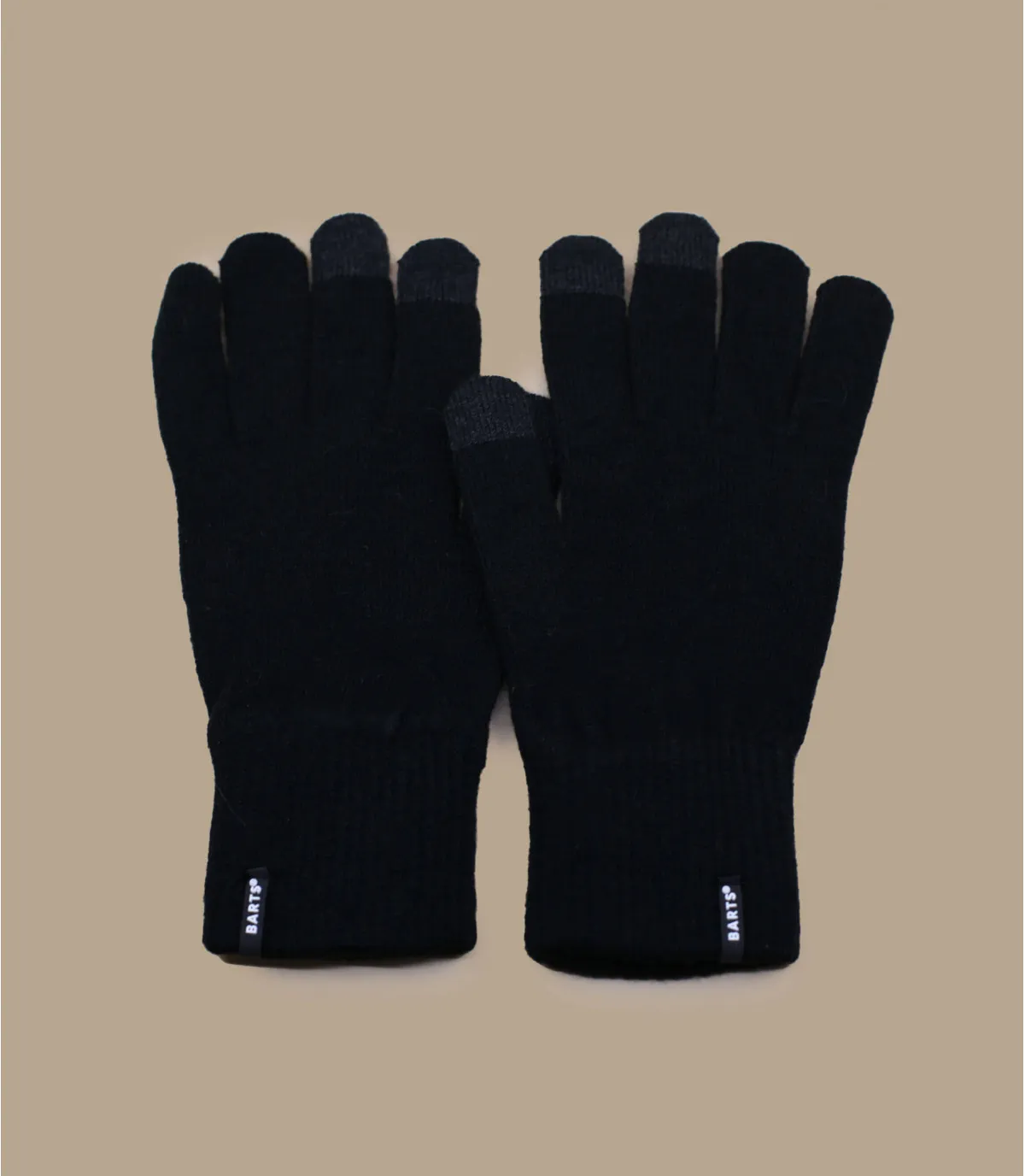   Guanti iphone nero     Fine knitted touch gloves black     