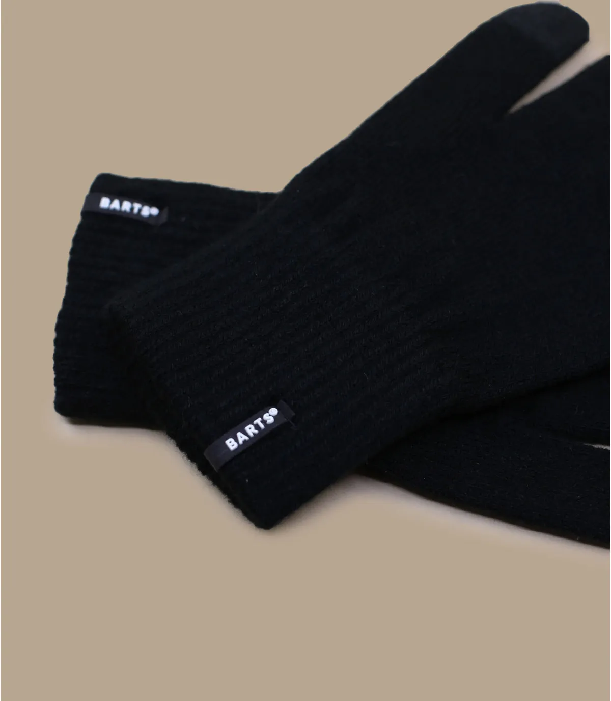   Guanti iphone nero     Fine knitted touch gloves black     