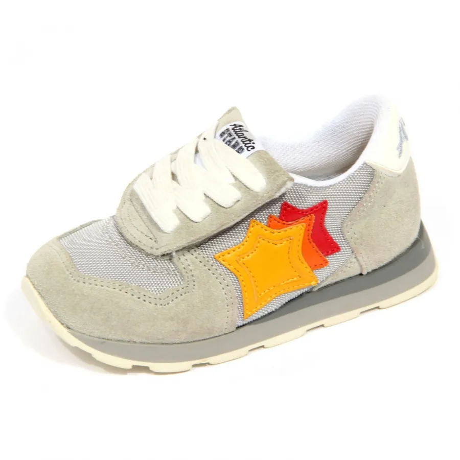 H0124 sneaker bimbo boy ATLANTIC STARS grey shoes kids