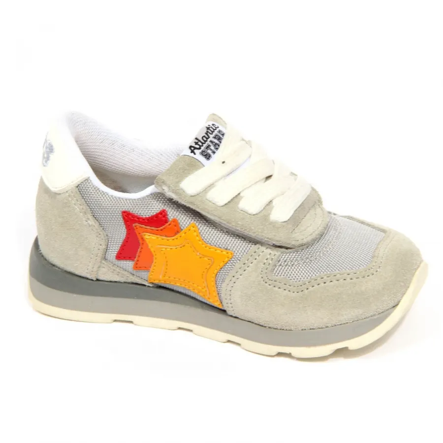 H0124 sneaker bimbo boy ATLANTIC STARS grey shoes kids