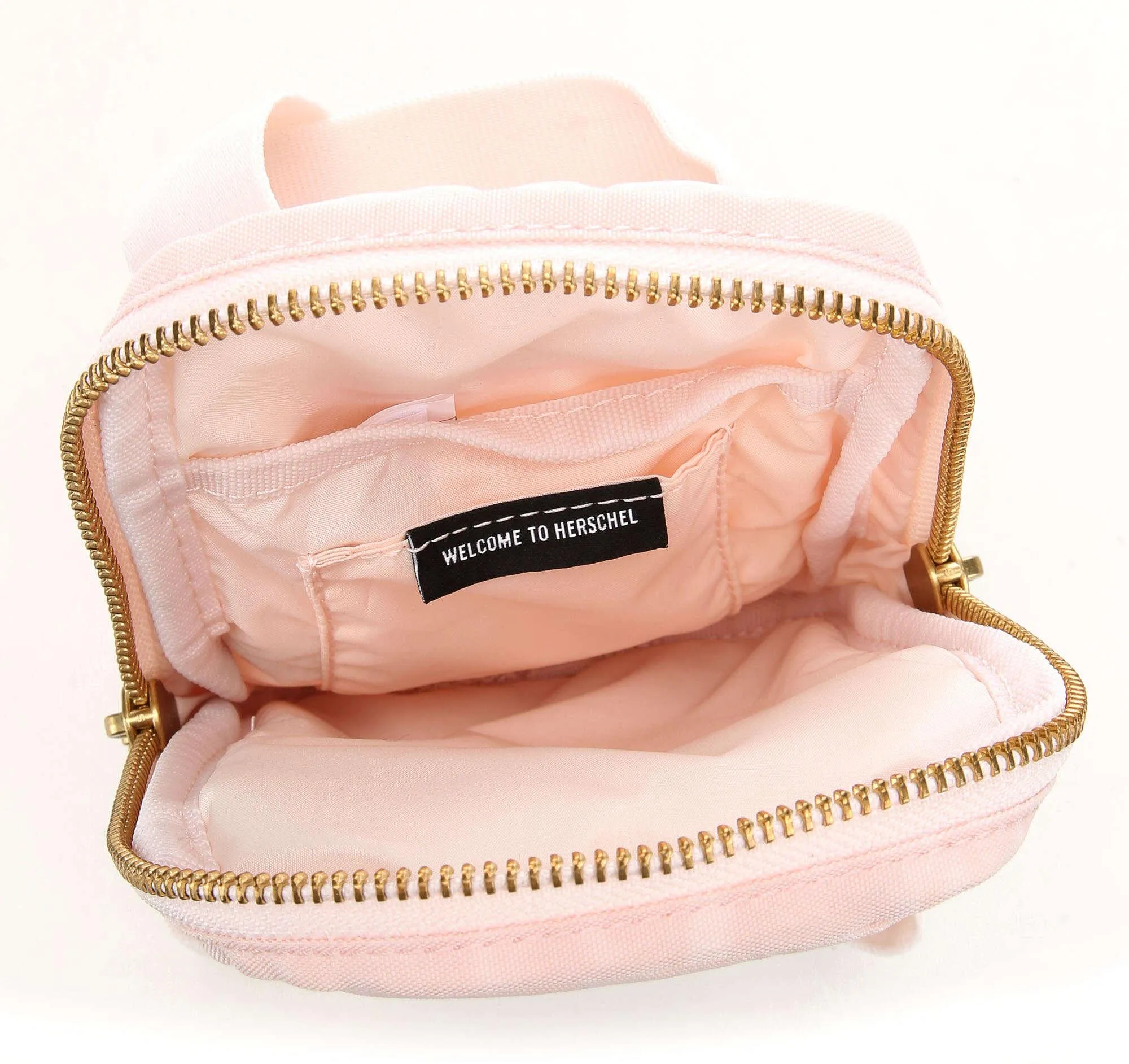  Herschel Leather Capsule Orion Belt Bag Marsupio pelle, nylon rosa  