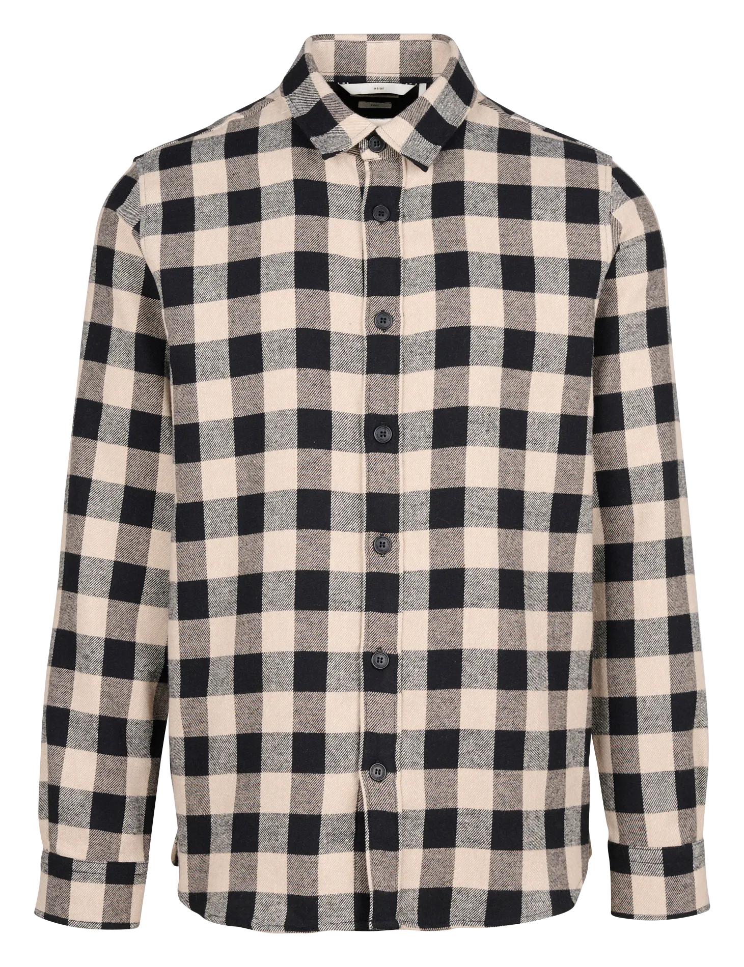  IKKS   Camicia sovraimposta regular fit a quadri | Nero