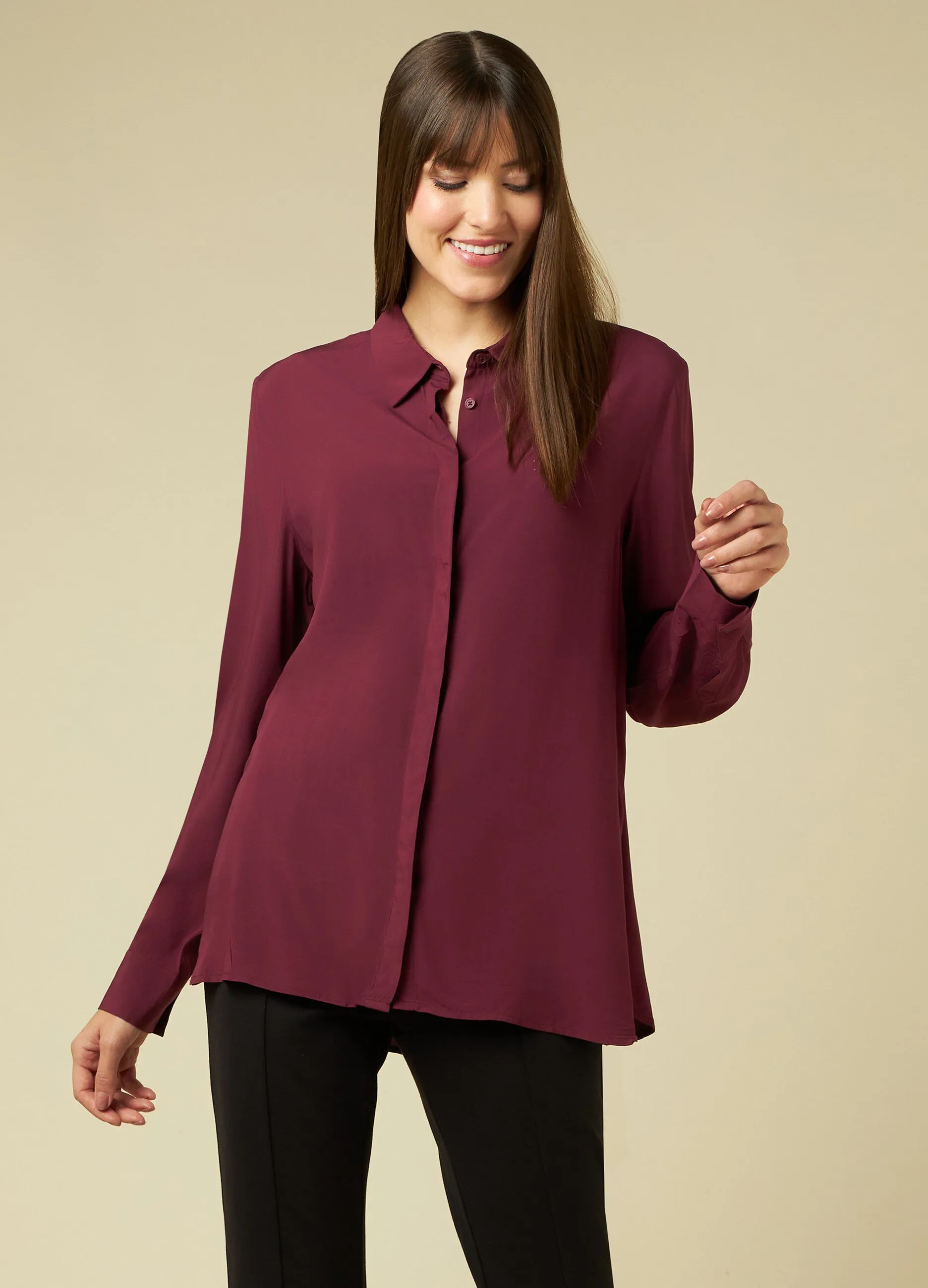 IWIE  Camicia in pura viscosa donna