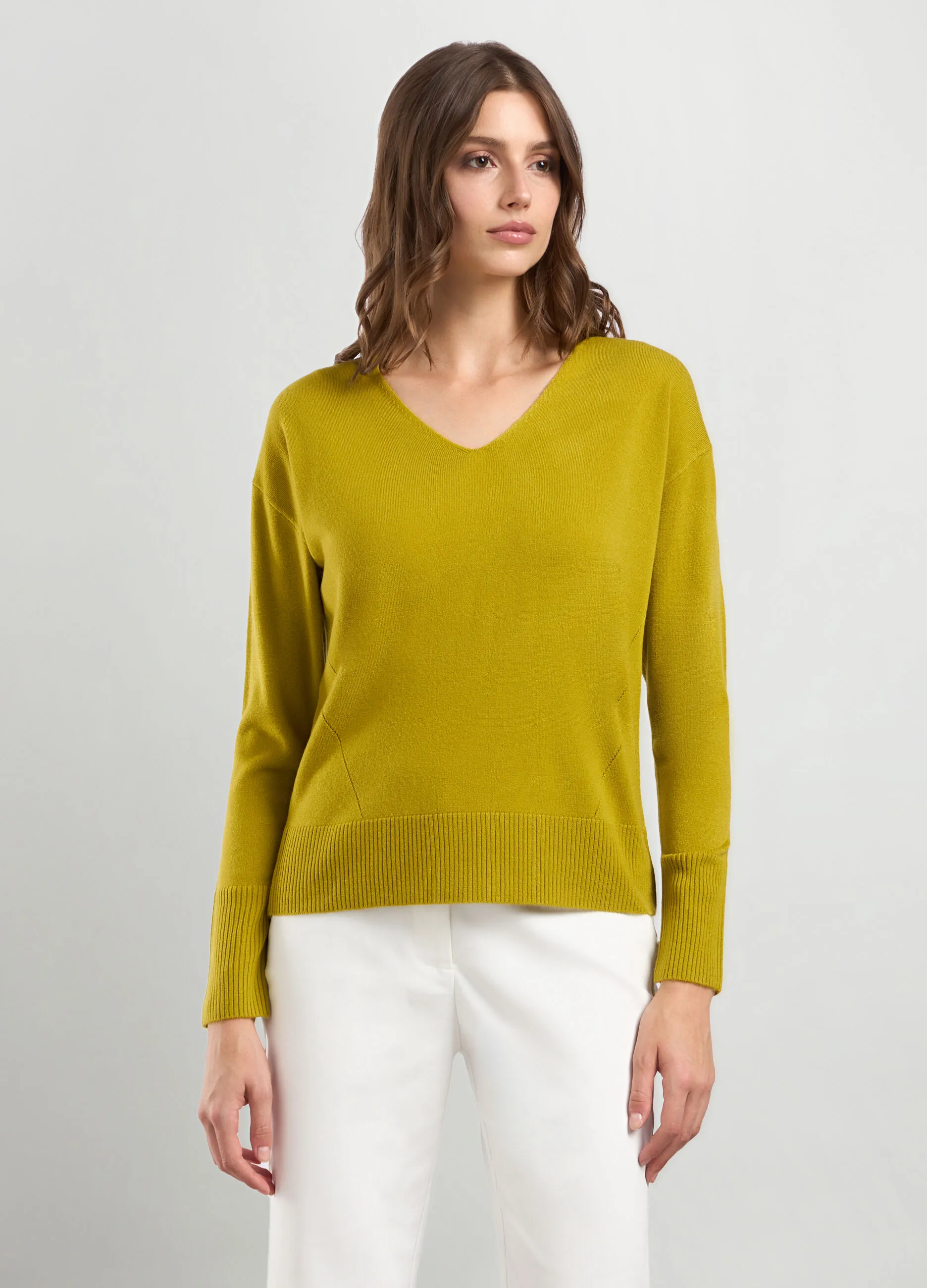 IWIE  Pullover con scollo a V donna
