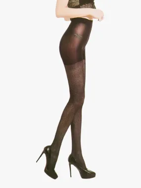 Jolaria Collants 280 deniers avec broderie en maille