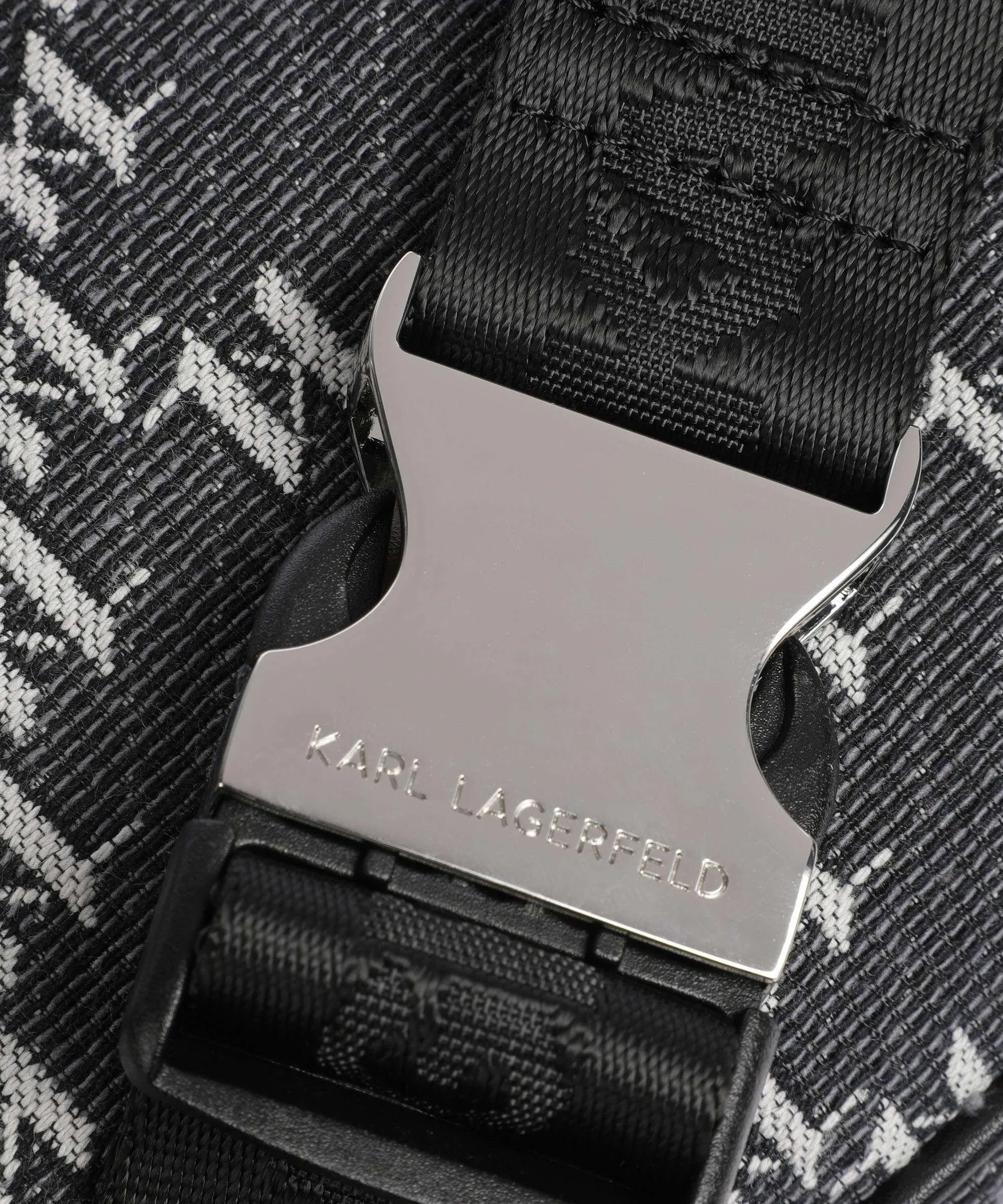  Karl Lagerfeld K/Monogram 2.0 Marsupio cotone, poliestere grigio scuro  