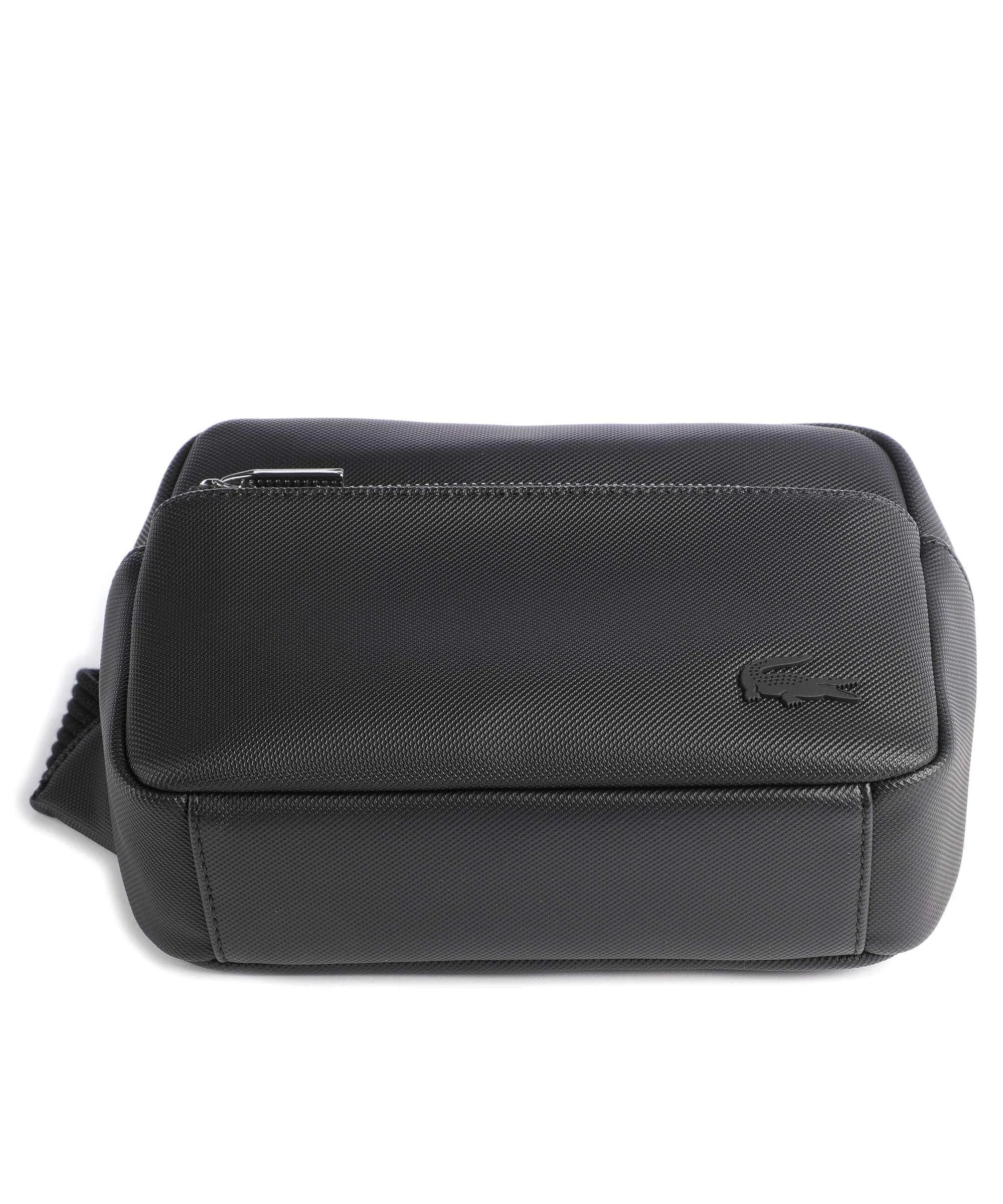  Lacoste Mens Classic Marsupio poliuretano nero  