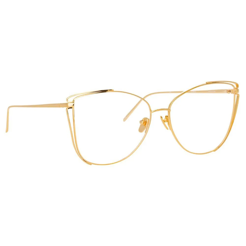 Linda Farrow - Occhiali da Vista Cat Eye 809 C8 - Oro Giallo - Linda Farrow Eyewear
