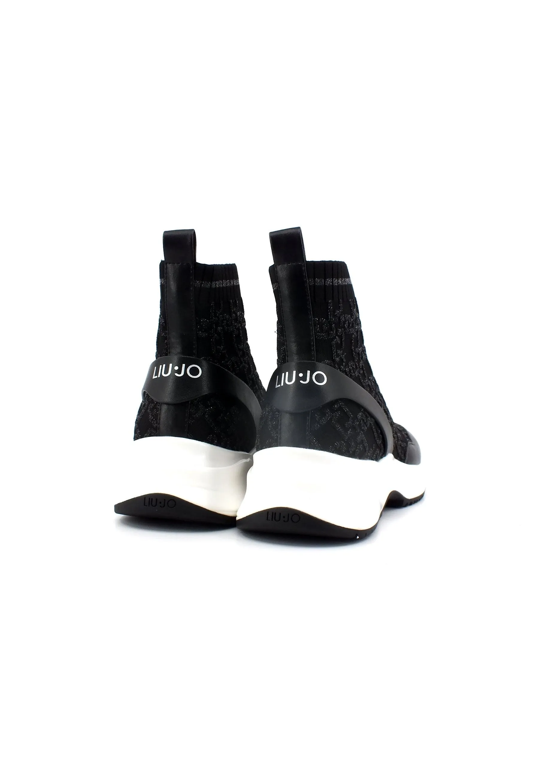 LIU JO Lily 16 Sneaker Sock Elastic Donna Black BA3083TX262