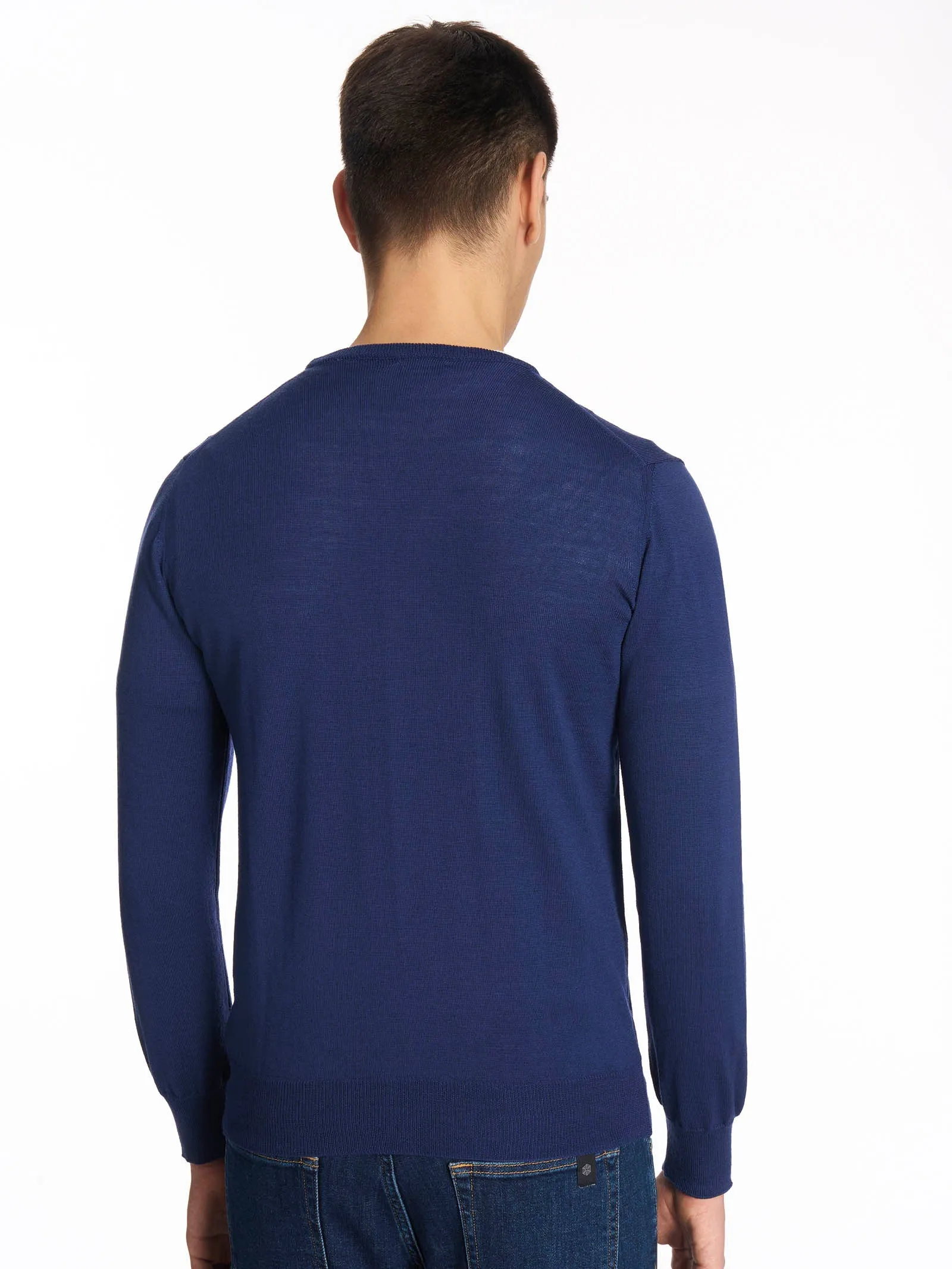 Maglia girocollo in Merino 2.0 - Indaco