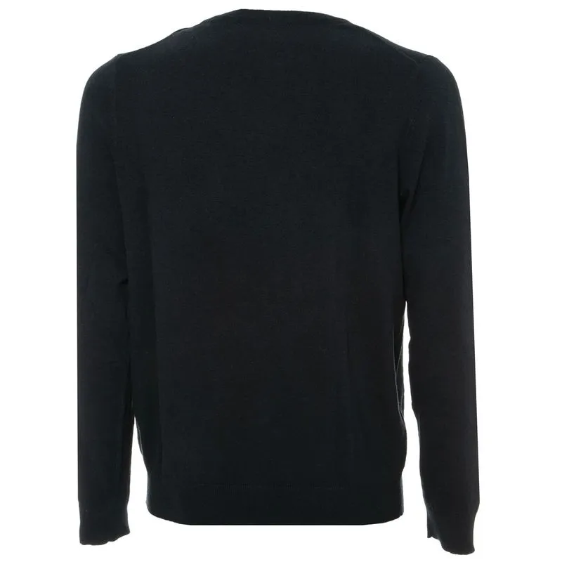 Maglione girocollo in cotone stretch 