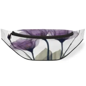 Marsupio con fiori viola per donne e uomini, Tulip Sport Marsupio Marsupio leggero, borsa da cintura regalo per corsa, viaggi, e