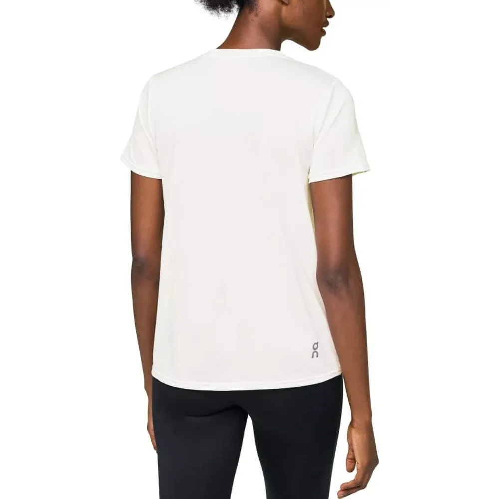 On Maglia Running Core Undyed-Bianco Donna