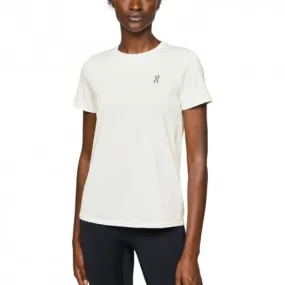 On Maglia Running Core Undyed-Bianco Donna