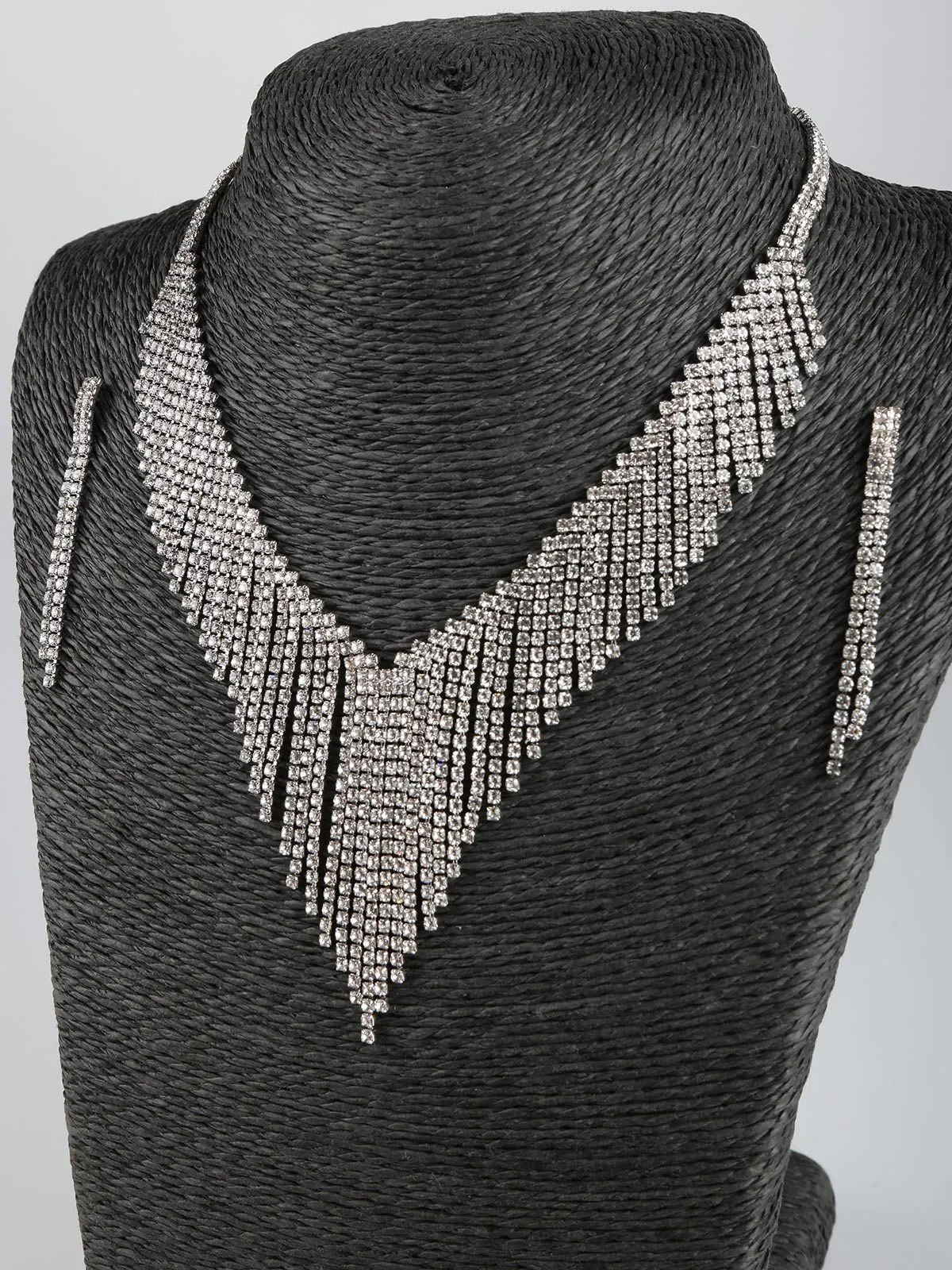 Rejena Ensemble collier et boucles d'oreilles cascade femme