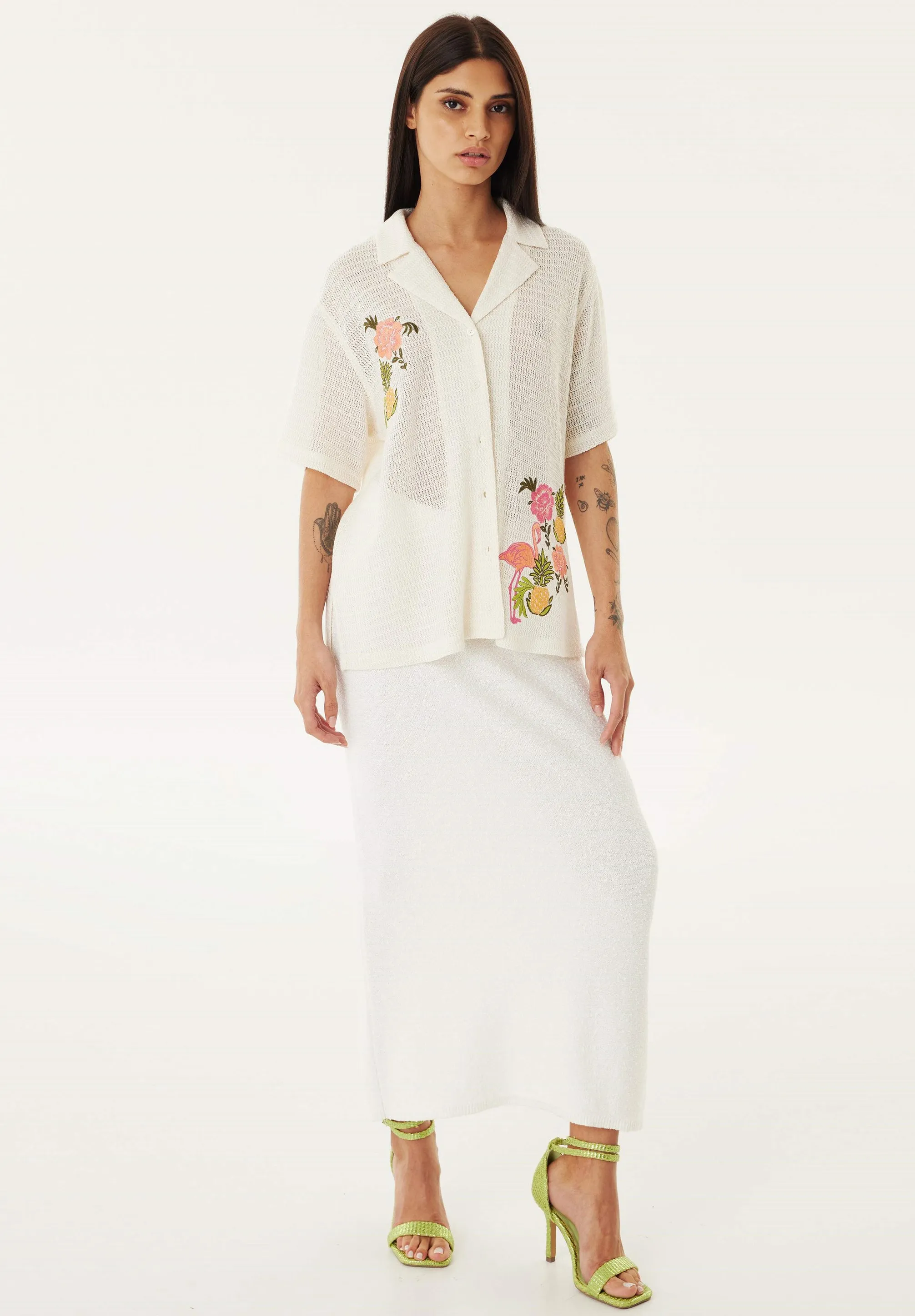 RELAXED FIT EMBROIDERED - Camicia